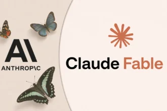 Claude Fable 5 shutdown graphic showing Anthropic, U.S. regulation and AI safety controls