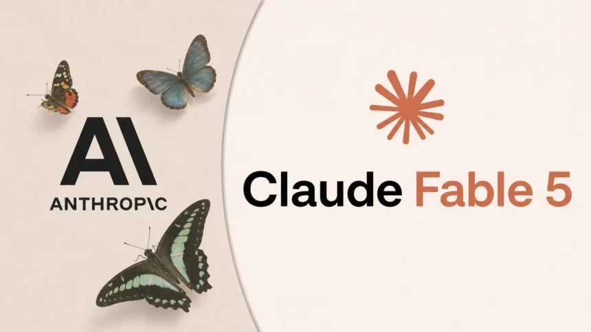 Claude Fable 5 shutdown graphic showing Anthropic, U.S. regulation and AI safety controls