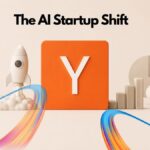 YC AI startups valuation pressure graphic with AI agents, robotics and $200M funding signal