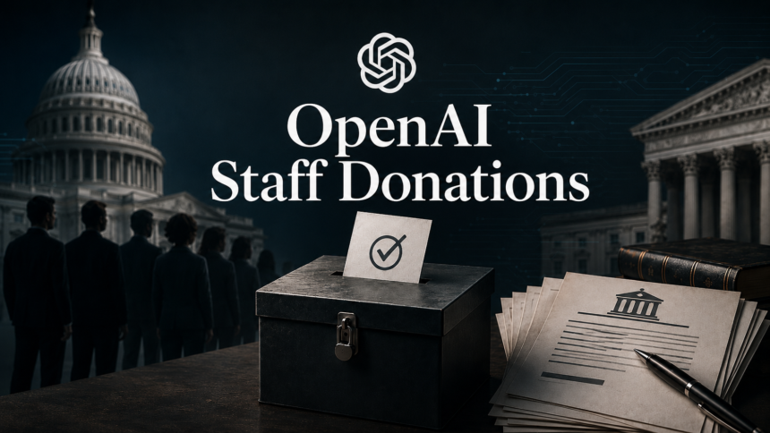 OpenAI staff donations and AI safety PAC debate
