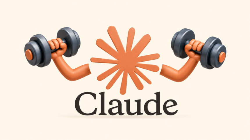 Claude AI Agent interacting with a gym booking system as a security warning appears on screen