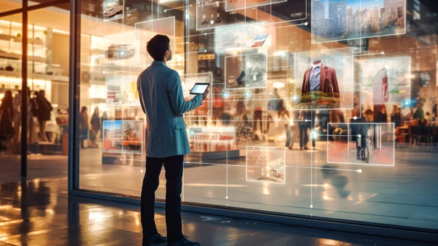 AI shopping assistant comparing products and online purchase risks