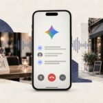 Gemini Call for Me feature making a business phone call from a Google Pixel 11